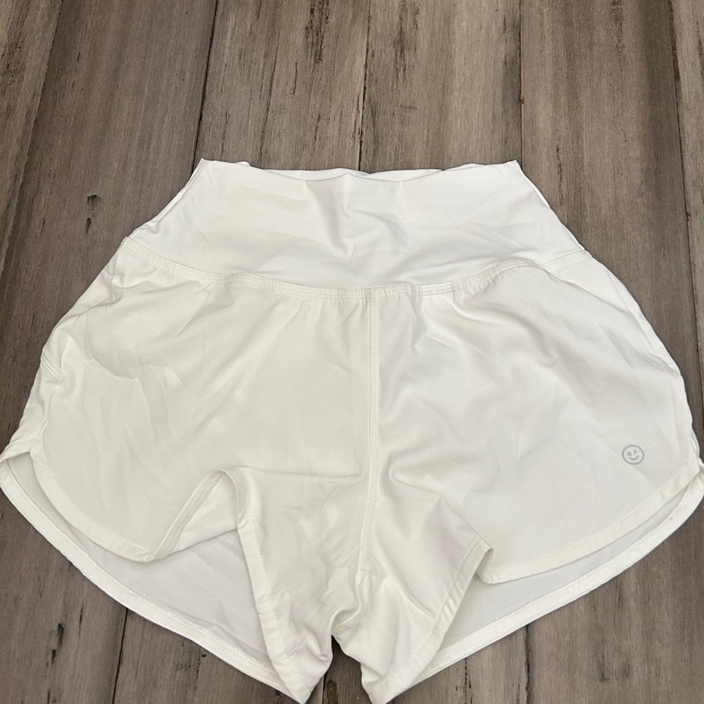White Gilly Hicks High Rise Shorts